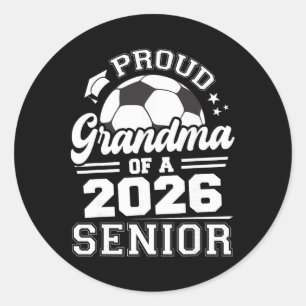 Stolze Oma eines 2026er Fußball-Seniors bei der Ab Runder Aufkleber