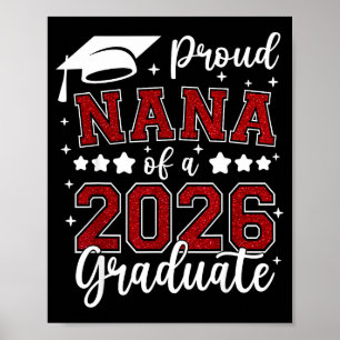 Stolze Oma eines Absolventen 2026 Senior 2026 Poster