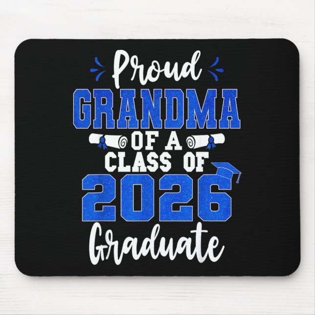 Stolze Oma eines Absolventen der Abschlussklasse 2 Mousepad (Vorne)