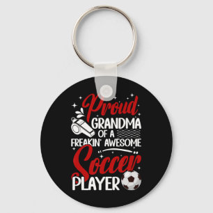 Stolze Oma eines Fußballspielers Oma Fußball Oma Schlüsselanhänger