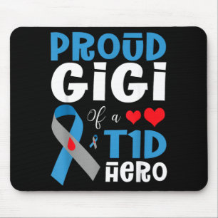 Stolze Oma eines T1D-Kämpfers Typ-1-Diabetes Mousepad