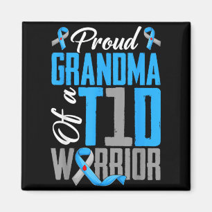 Stolze Oma eines T1d-Kriegers Typ-1-Diabetes Magnet