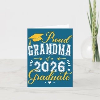 Stolze Oma Klasse 2026 Absolventen-Illustration Karte
