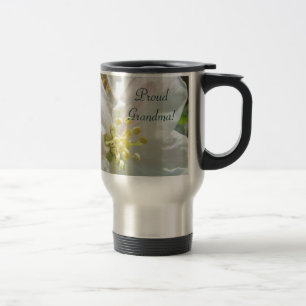 Stolze Oma-Reisekaffeetasse Apfelblüten Reisebecher