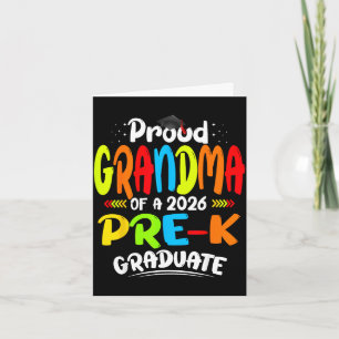 Stolze Oma von 2026 pre-k Absolventin Muttertag Karte