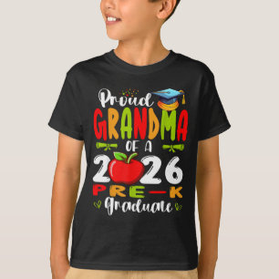 Stolze Oma von 2026 Vorschul-Absolventin Muttertag T-Shirt