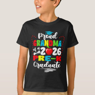 Stolze Oma von 2026 Vorschul-Absolventin Muttertag T-Shirt