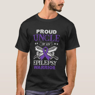Stolze Onkel einer Epilepsie-Kriegerfamilie, die s T-Shirt