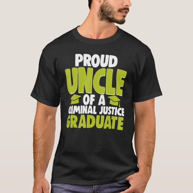 Stolze Onkel Strafrechtspflege Graduate Court Leg T-Shirt (Vorderseite)