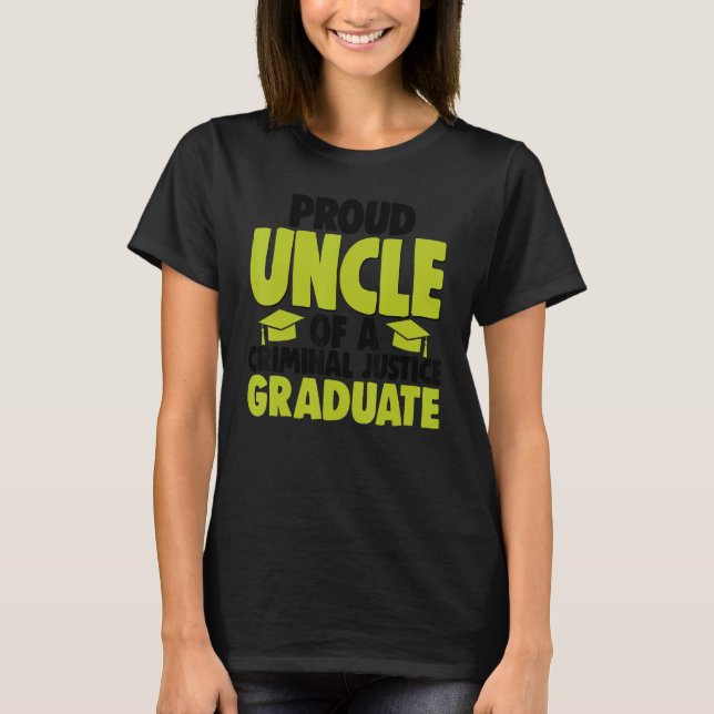 Stolze Onkel Strafrechtspflege Graduate Court Leg T-Shirt (Vorderseite)