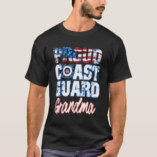 Stolze patriotische USA-Küstenwache Oma USA-Flagge T-Shirt