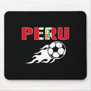 Stolze peruanische Fußballfans Trikot peruanische Mousepad