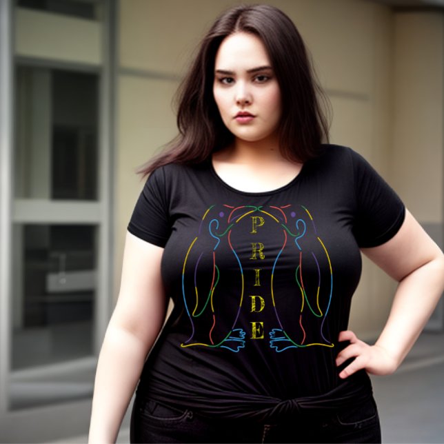 Stolze Pinguine feiern den T - Shirt des Tierstolz (Von Creator hochgeladen)