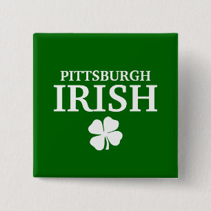 Stolze PITTSBURGH-IREN! St Patrick Tag Button