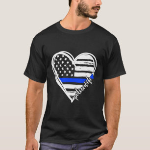 Stolze Polizei eines Polizeibeamten Er Polizist T-Shirt