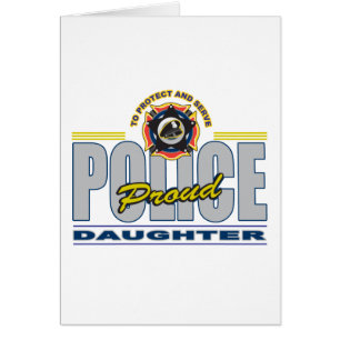 Stolze Polizei-Tochter