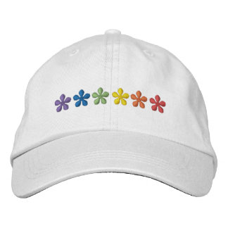 Stolze RegenbogenBlume Bestickte Baseballkappe