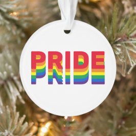 Stolze Regenbogenfarben Gay Lgbtq Weihnachten Ornament