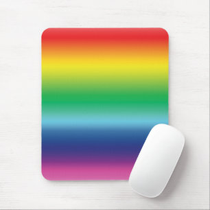 Stolze Regenbogenfarben lgbt lgbtq Gay Flag Muster Mousepad