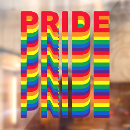 Stolze Regenbogenfarben lgbt lgbtq que Gay Brauch Fensteraufkleber