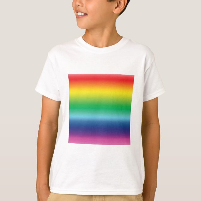 Stolze Regenbogenfarben lgbtq lgbt Gay Flag Kids T T-Shirt (Vorderseite)