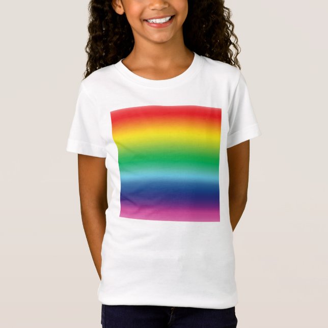 Stolze Regenbogenfarben lgbtq lgbt Gay Flag Kinder T-Shirt (Vorderseite)