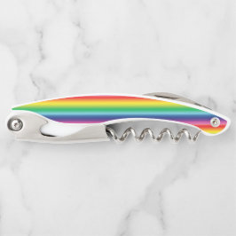 Stolze Regenbogenfarben lgbtq lgbt Gay Flag Korken Kellnermesser
