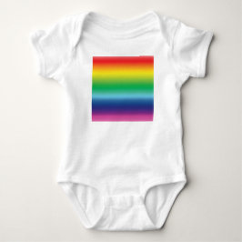 Stolze Regenbogenfarben lgbtq lgbt Gay Flag Muster Baby Strampler