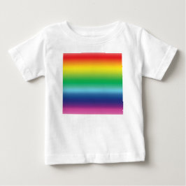 Stolze Regenbogenfarben lgbtq lgbt Gay Flag Muster Baby T-shirt