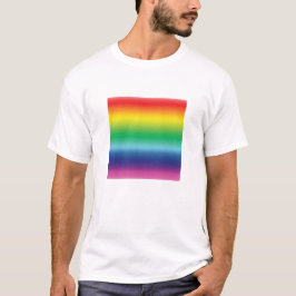 Stolze Regenbogenfarben lgbtq lgbt Gay Flag Muster T-Shirt