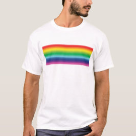 Stolze Regenbogenfarben lgbtq lgbt Gay Flag Muster T-Shirt