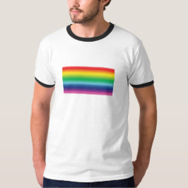 Stolze Regenbogenfarben lgbtq lgbt Gay Flag Muster T-Shirt