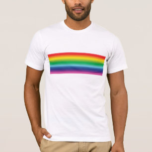 Stolze Regenbogenfarben lgbtq lgbt Gay Flag Muster T-Shirt
