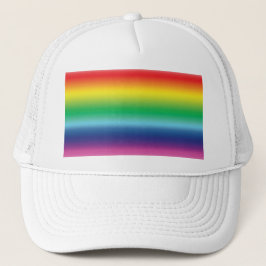 Stolze Regenbogenfarben lgbtq lgbt Gay Flag Muster Truckerkappe