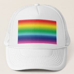 Stolze Regenbogenfarben lgbtq lgbt Gay Flag Muster Truckerkappe
