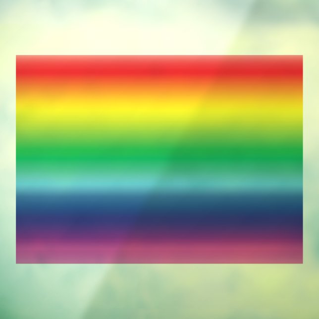 Stolze Regenbogenfarben lgbtq lgbt Gay Flagge Fensteraufkleber (Blatt 3)