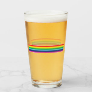 Stolze Regenbogenfarben lgbtq Schwulenflagge - Glas
