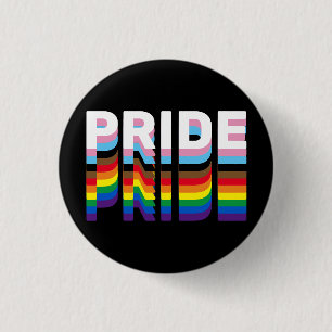 Stolze Regenbogeninklusive Diversity lgbtq Typogra Button