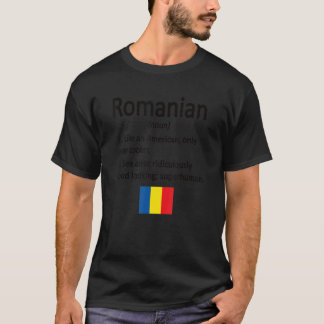 Stolze rumänische Definition Rumänien Flagge Rumän T-Shirt