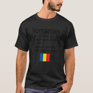 Stolze rumänische Definition Rumänien Flagge Rumän T-Shirt