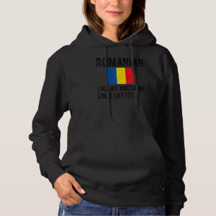 Stolze rumänische Flagge Rumänien Geboren rumänisc Hoodie