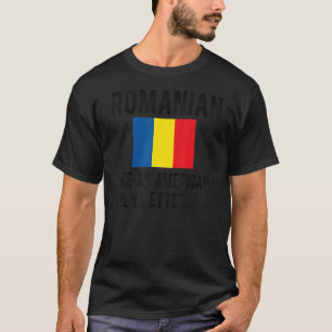 Stolze rumänische Flagge Rumänien Geboren rumänisc T-Shirt