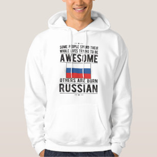 Stolze russische Flagge Russland Erbe russische Wu Hoodie