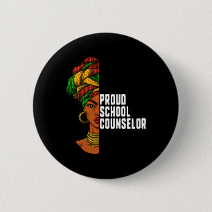 stolze Schulberaterin Black History Month Feminism Button