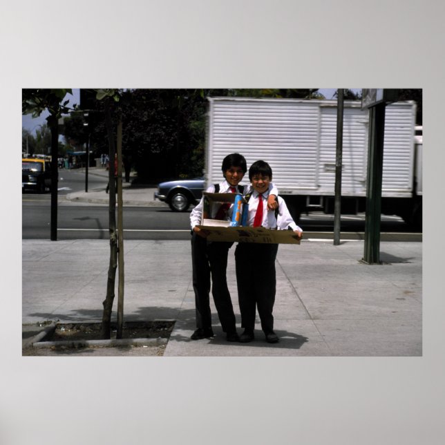 Stolze Schüler, Santiago, Chile Poster (Vorne)