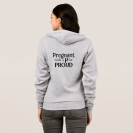 Stolze schwangere Mutter neues Typografie-Geschenk Hoodie