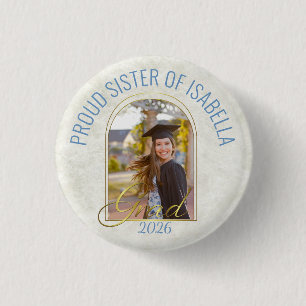 Stolze Schwester des Absolventen Moderne individue Button