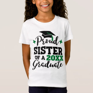 Stolze Schwester eines 2022 Absolventen schwarzen  T-Shirt
