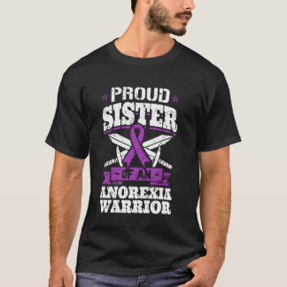 Stolze Schwester eines Anorexia-Kämpfers Lila Bewu T-Shirt