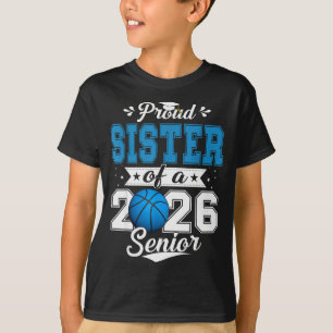 Stolze Schwester eines Basketball-Absolventen der T-Shirt